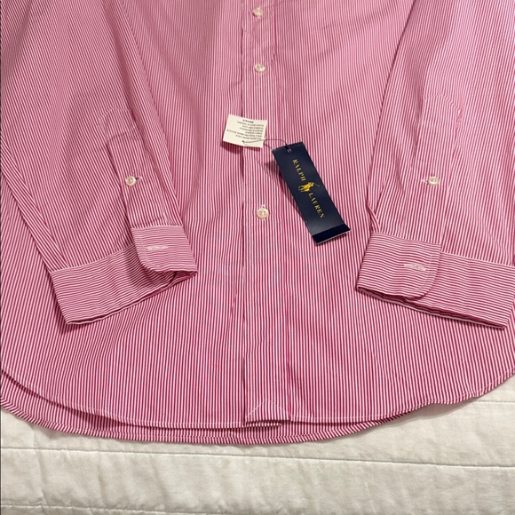 Ralph Lauren Pink Striped Casual Shirt - Picture 6 of 6